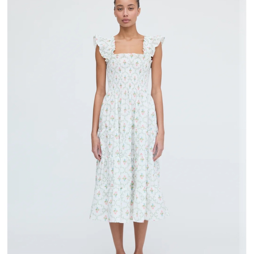Hill House - Ellie Nap Dress - Pastel Trellis